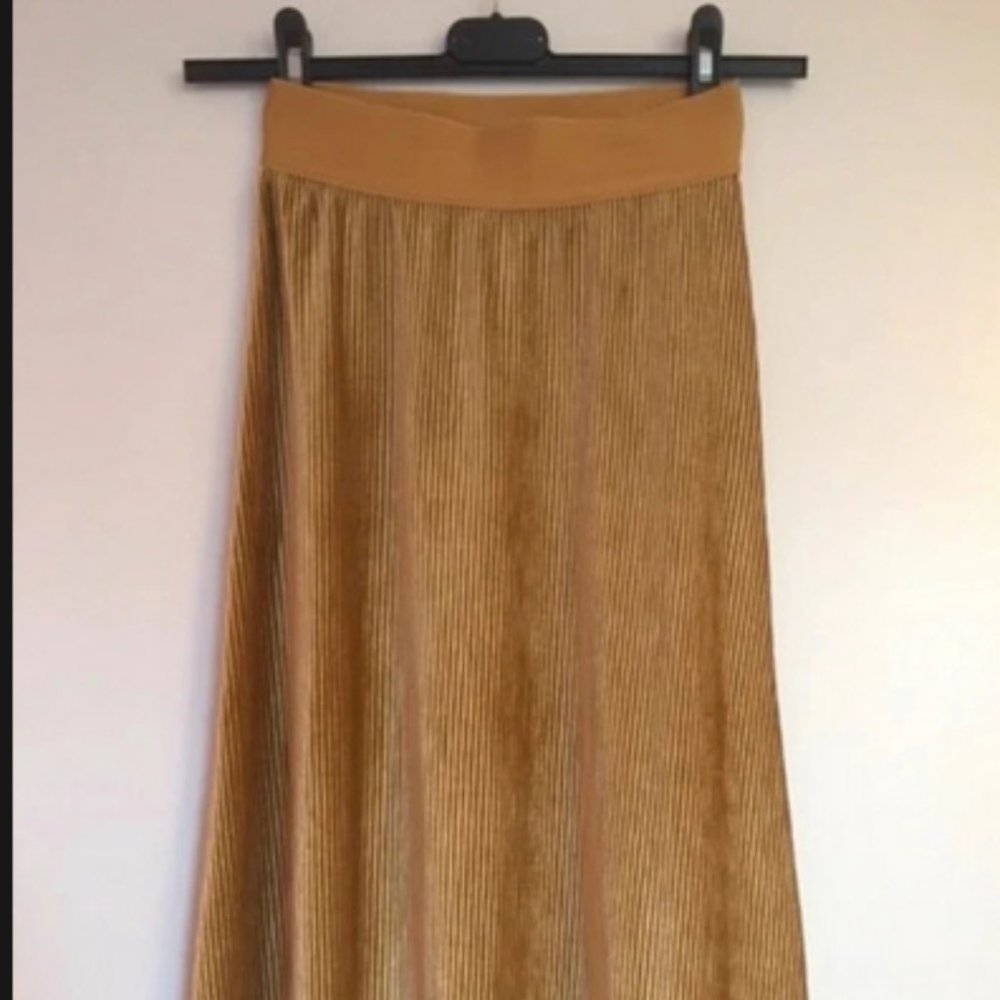 Sissy boy long dress gold